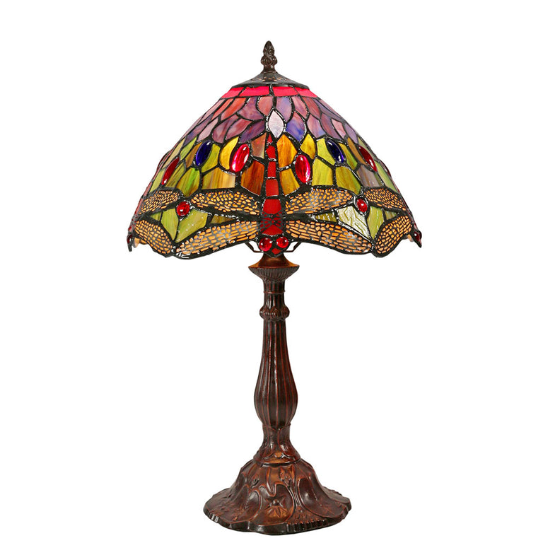Dragonia Tiffany Table Lamp Red - TL-S102-SET