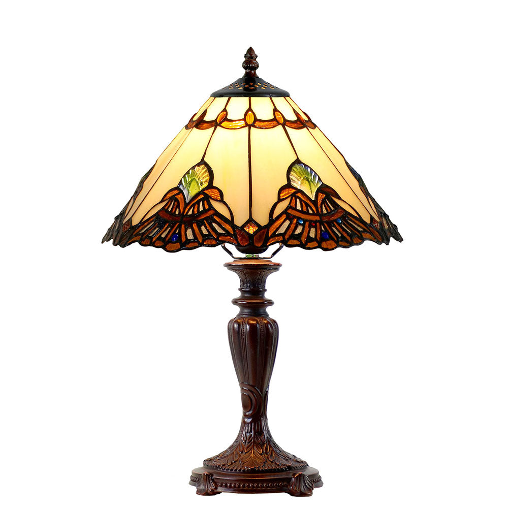 Benita Tiffany Table Lamp Beige - TL-141072B-N032