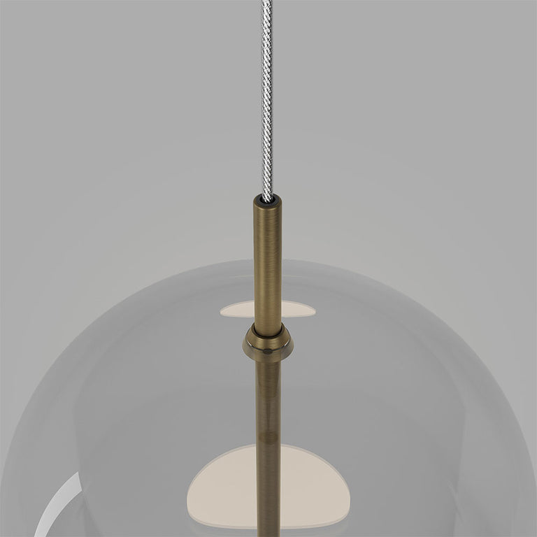 Elong Air LED Pendant Old Brass / Clear - LR.i02.80.CL.OB