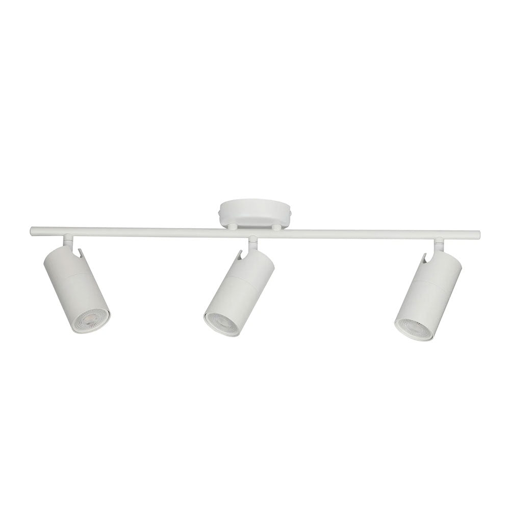 Lengan Interior Three Heads Adjustable Round Base Spot Lights White - LENGAN3W