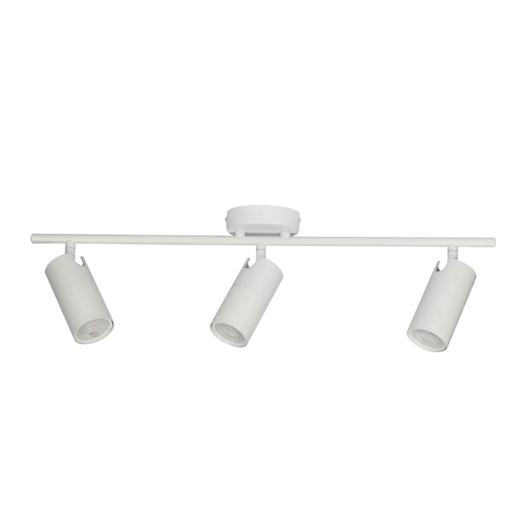 Lengan Interior Three Heads Adjustable Round Base Spot Lights White - LENGAN3W