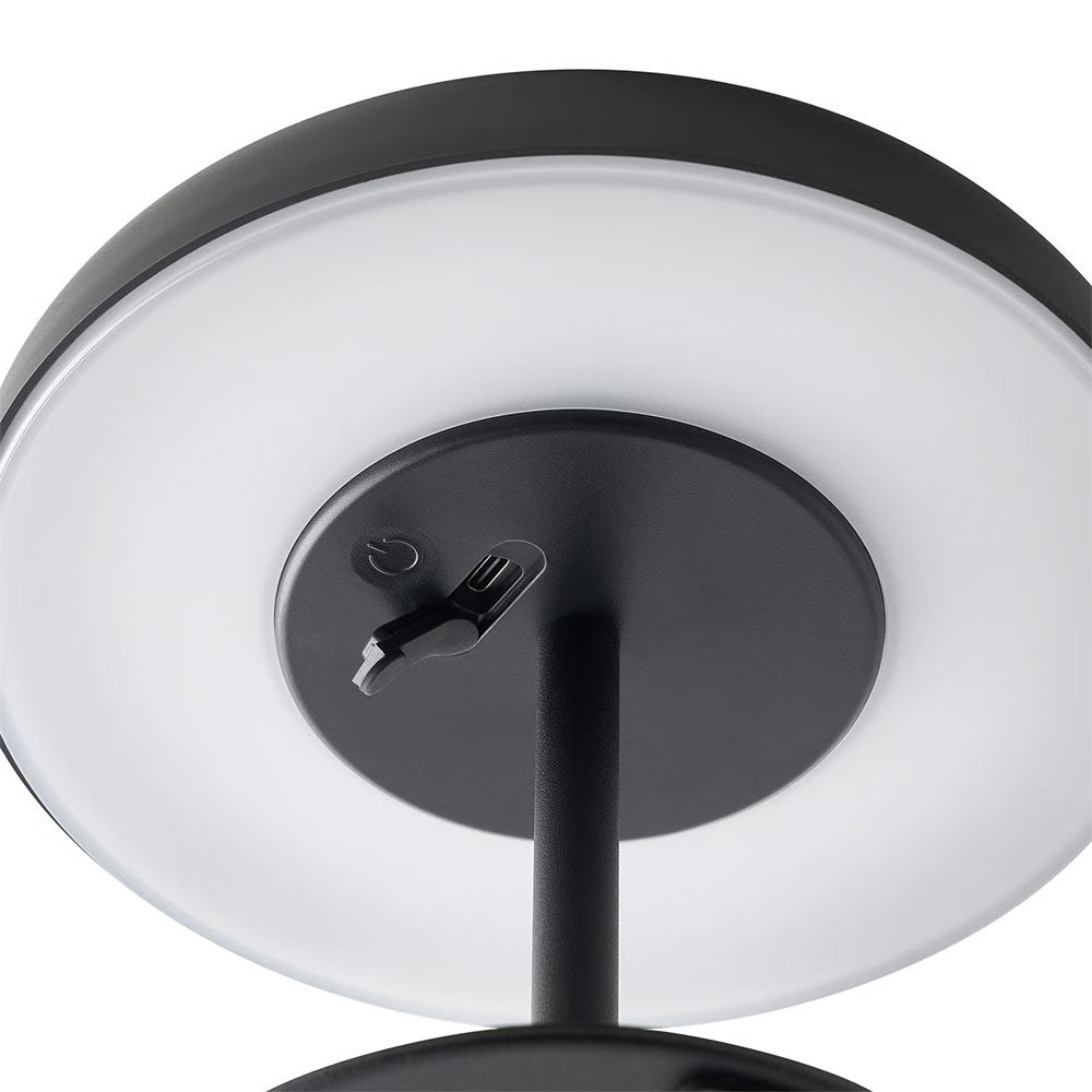 Elmer LED Solar Rechargeable Battery Light Black - 2518305003