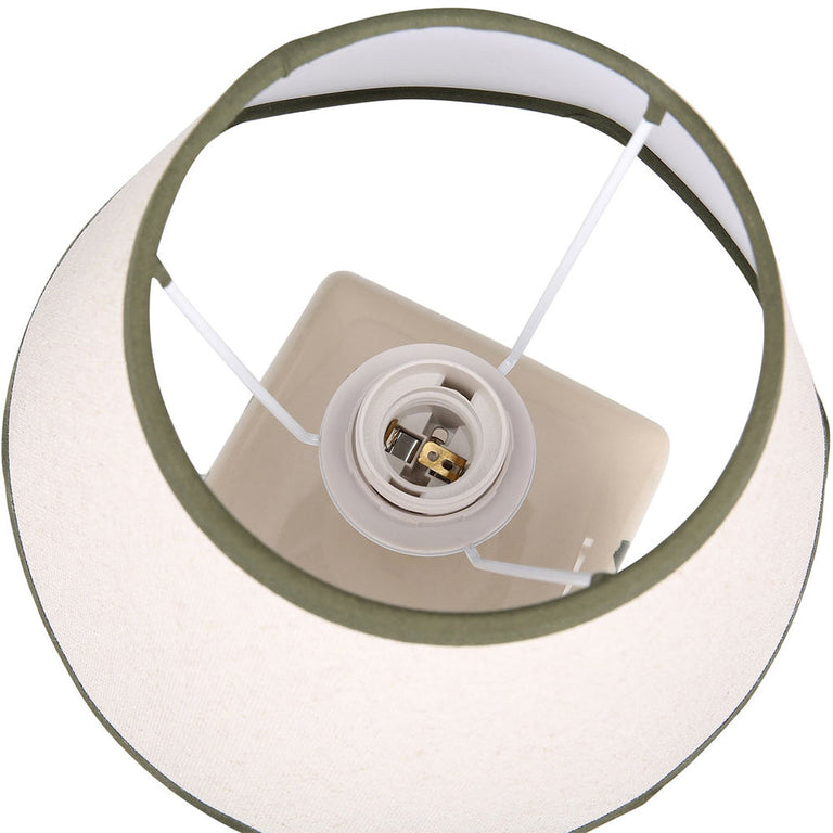 Romy Ceramic Table Lamp Set of 2 Green - LL-27-0299GN
