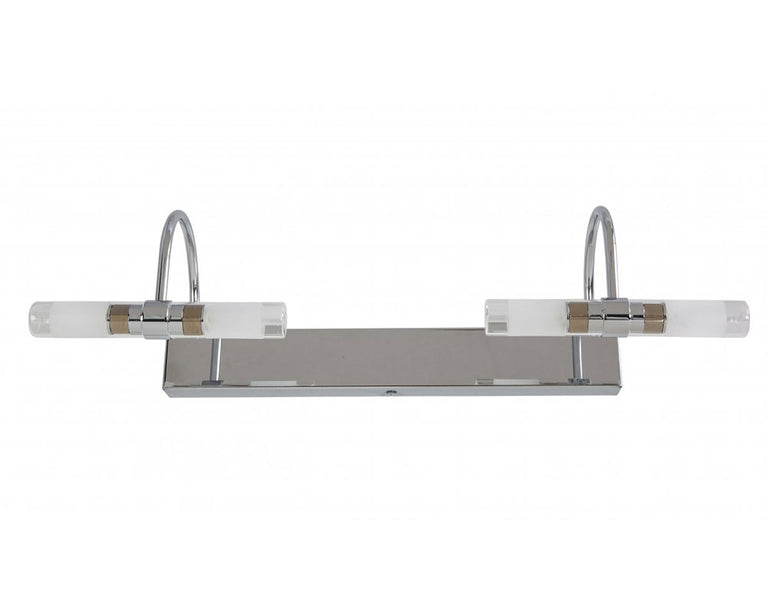 Italian 4 Light Vanity Wall Light Chrome / Frost Glass - VA 3674