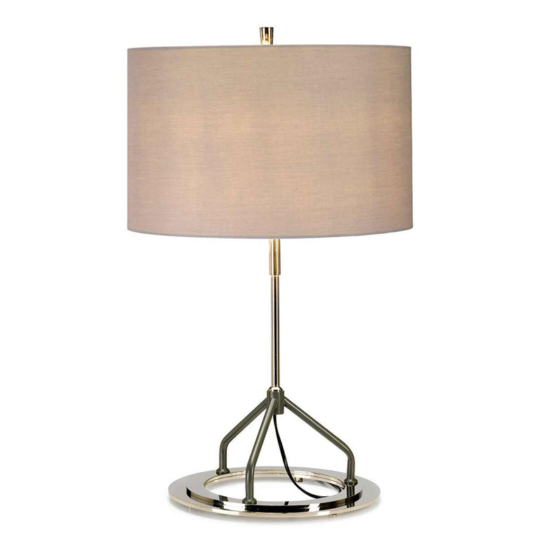 Vicenza Table Lamp Dark Grey Polished Nickel - VICENZA-TL-GPN