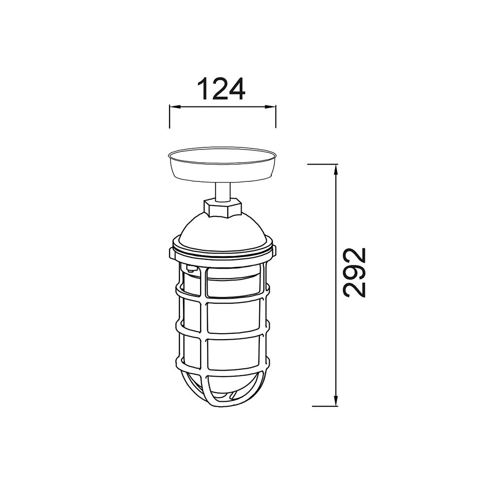 Villaku Outdoor Ceiling / Wall Light Matt White - VILLAKU2