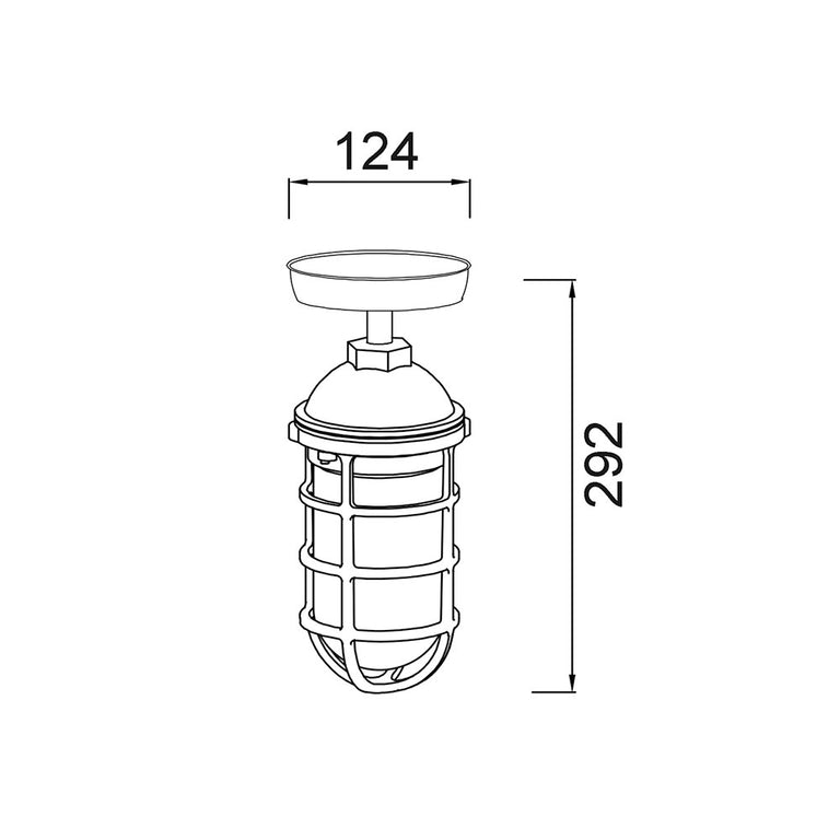 Villaku Outdoor Ceiling / Wall Light Matt White - VILLAKU2