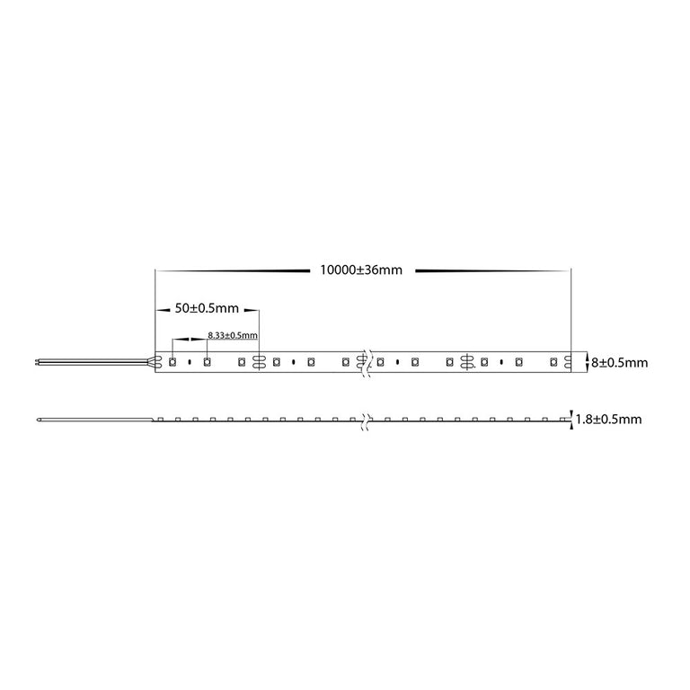 Viper 9.6W 24V DC 10 Metre LED Strip Kit / Natural White - VPR9745IP20-120-10M