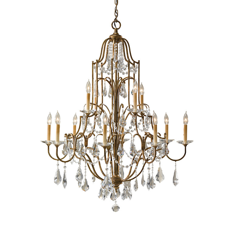 Valentina 12 Light Multi Tier Chandelier Oxidized Bronze - FE-VALENTINA12