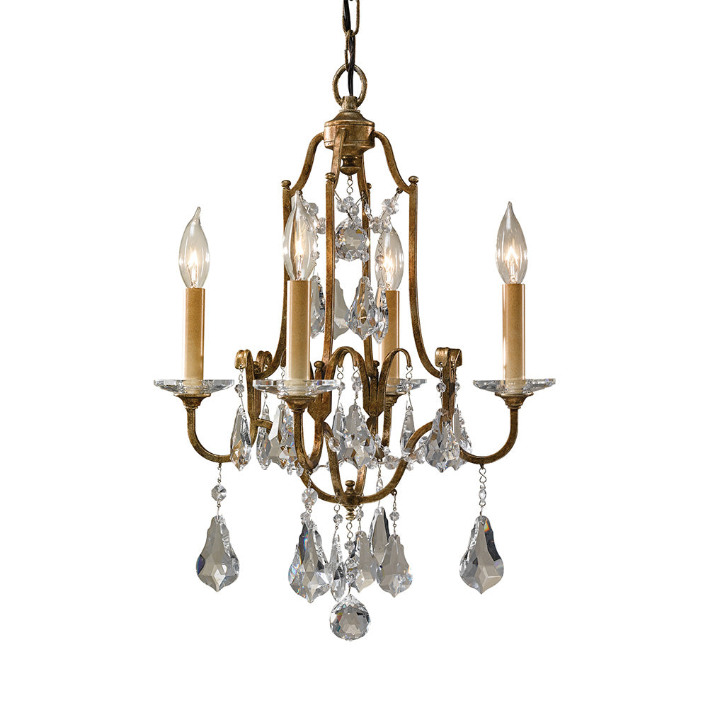 Valentina 4 Light Chandelier Oxidized Bronze - FE-VALENTINA4