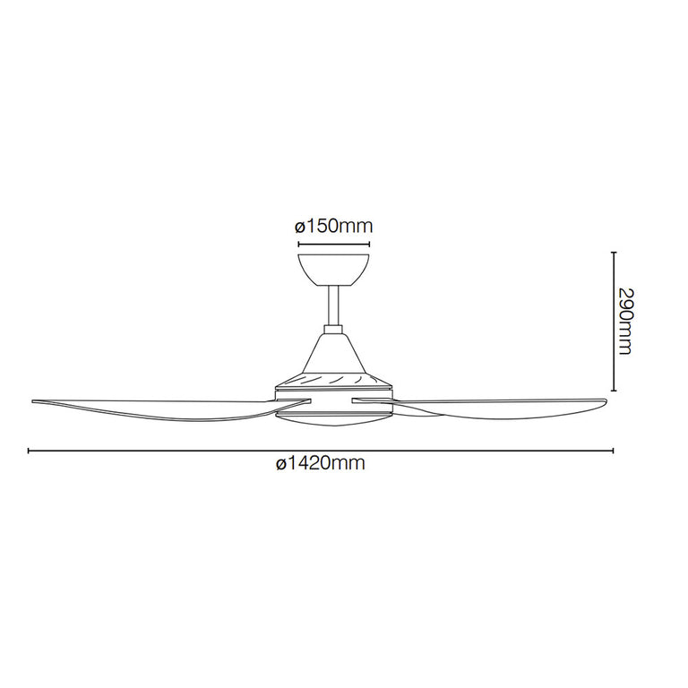 Vector 52" DC Ceiling Fan Pure White - 22689/05