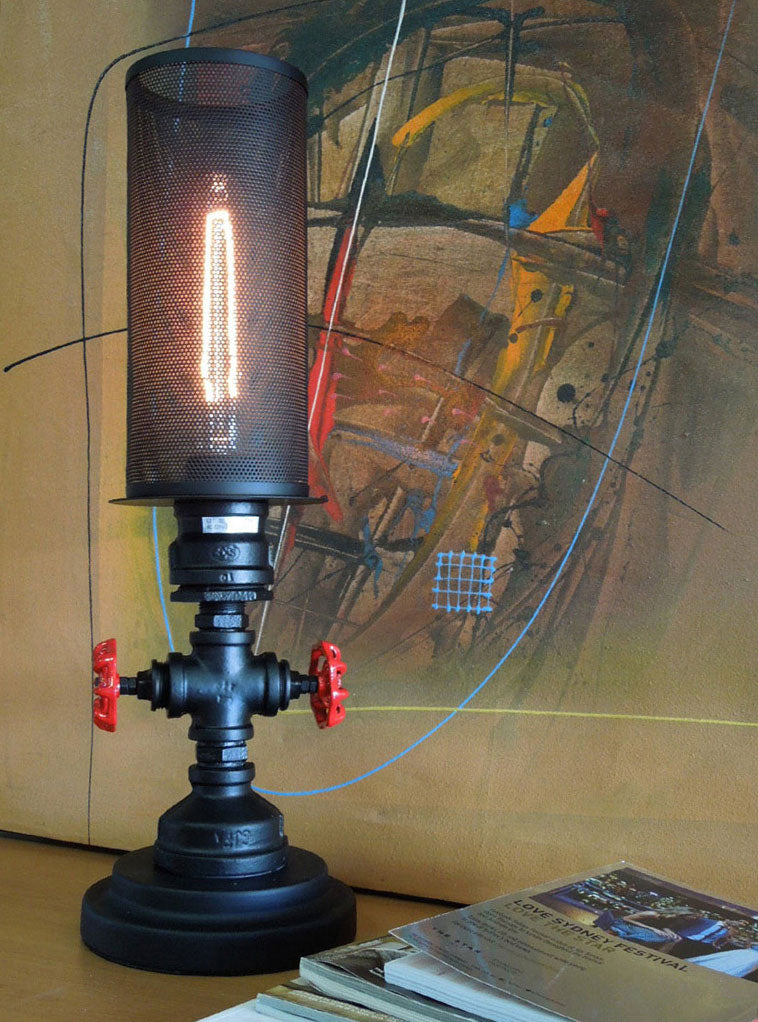 Decorative 1 Light Table Lamp Black - Veneto-T1