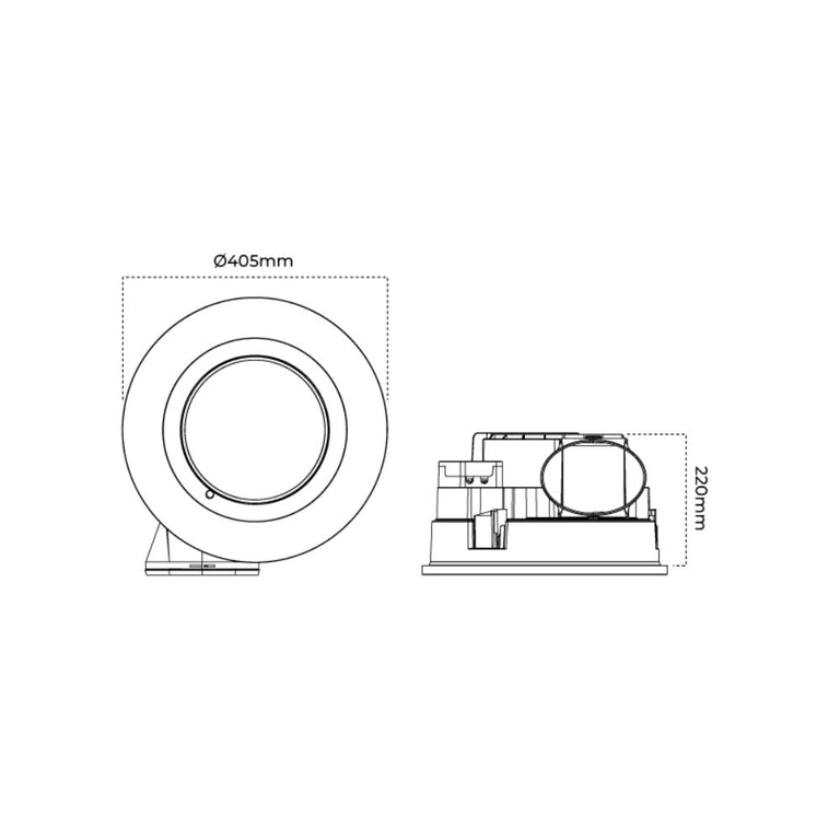Venus 18W LED Bathroom Heater & Exhaust Fan Light White / Tri- Colour - VENUS/WH
