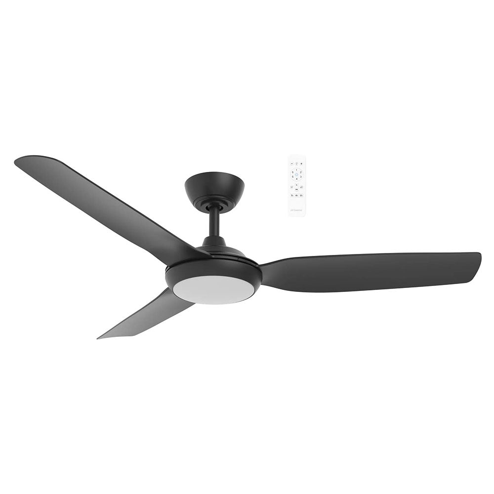 Viper 48" 3 Blade DC Smart Ceiling Fan With WIFI Remote Control + LED Light Matt Black - MVDC1233M