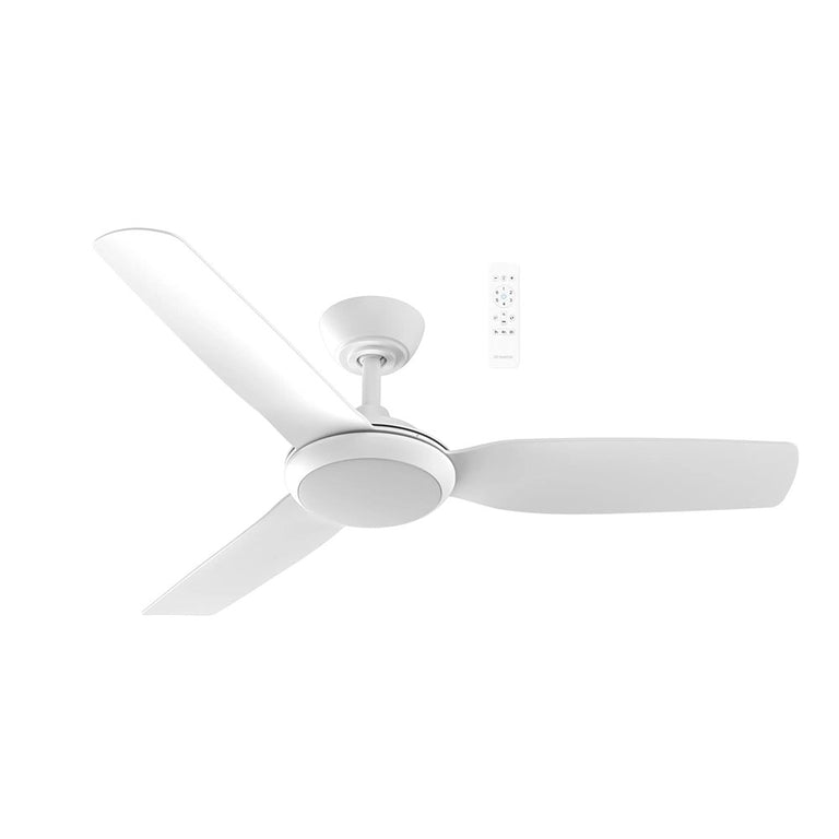 Viper 52" 3 Blade DC Smart Ceiling Fan With WIFI Remote Control + LED Light Matt White - MVDC1333W