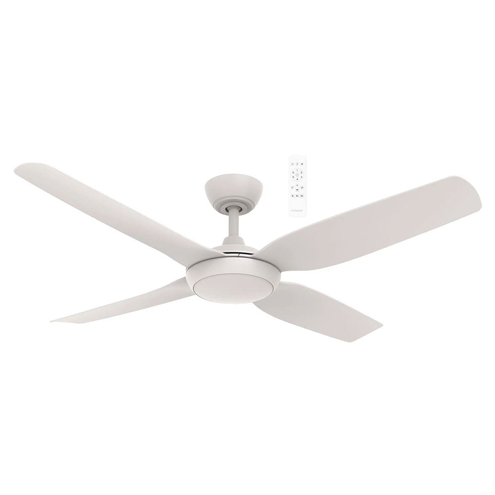 Viper 48" 4 Blade DC Smart Ceiling Fan With WIFI Remote Control + LED Light Matt White - MVDC1243W