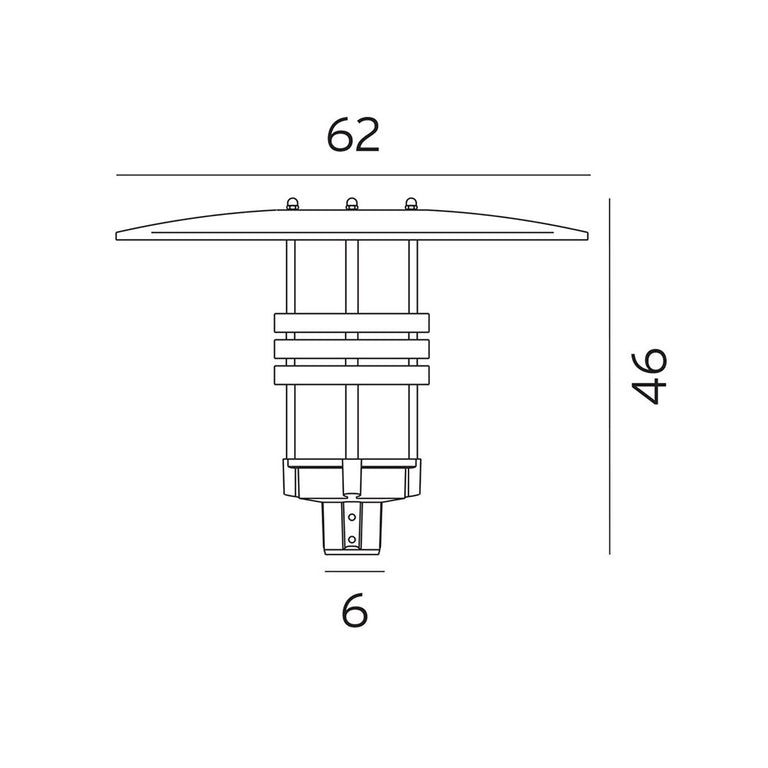 Visby 27W LED Pole Light Aluminium / Warm White - NLYS.577AL