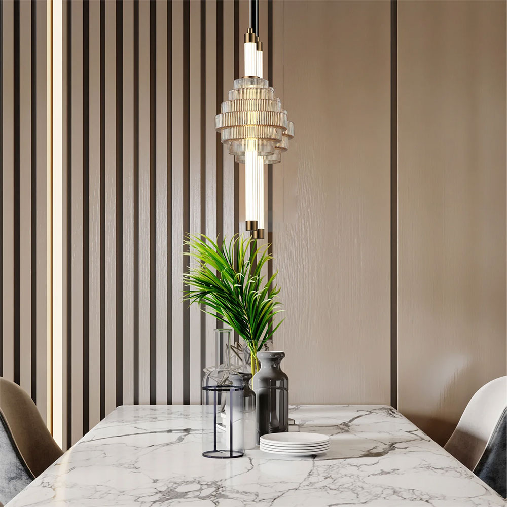 Wand 5W LED Spinning Top Pendant Light Amber / Tri-Colour - WAND1