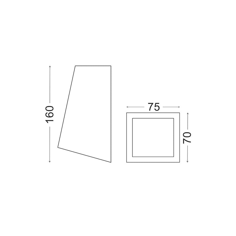 Wall Wedge Light Stainless Steel 316 - 240V - WEDGEGSS1