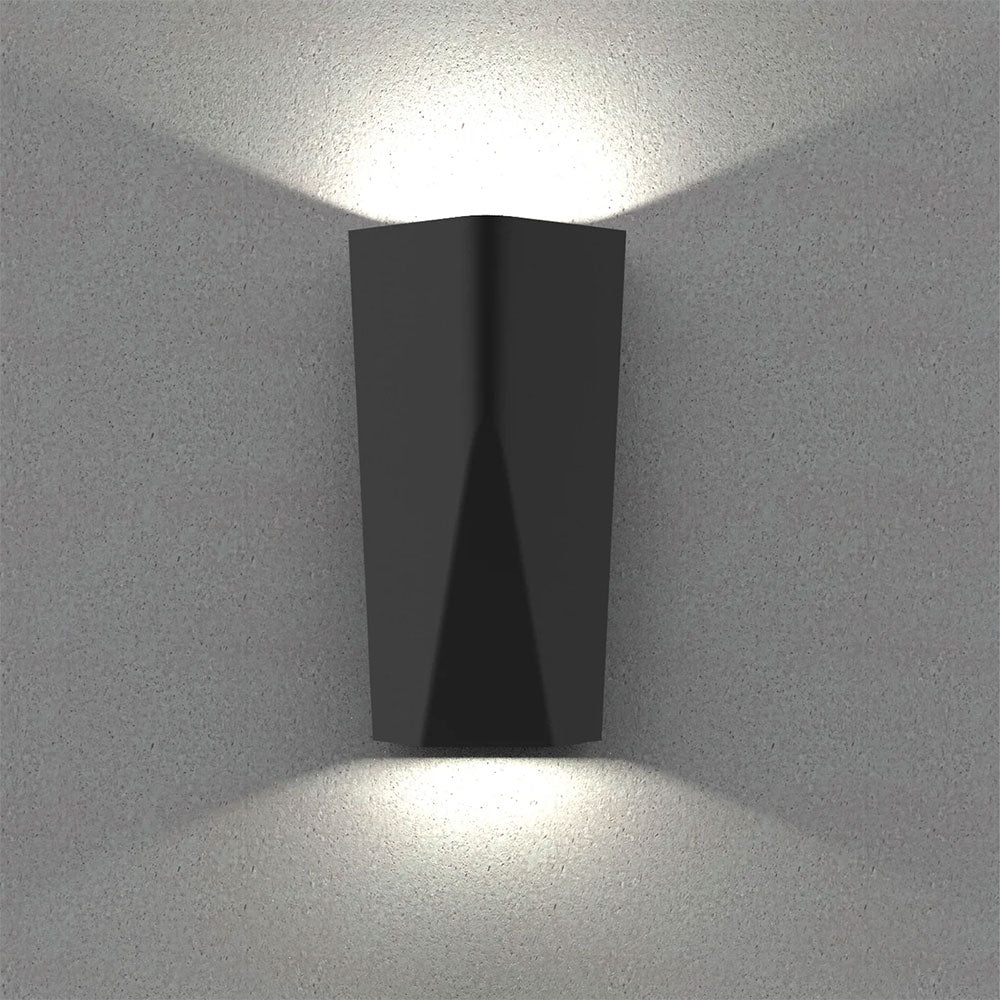 Exterior 11W LED Surface Mounted Up/Down Wall Light Dark Grey / Tri-Colour - WIGTRI1