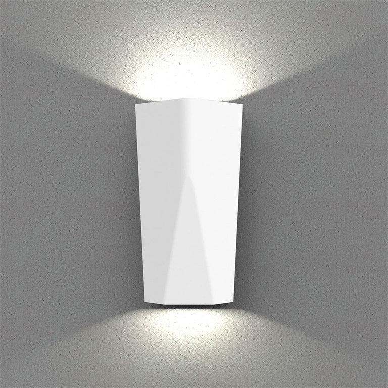 Exterior 11W LED Surface Mounted Up/Down Wall Light White / Tri-Colour - WIGTRI2