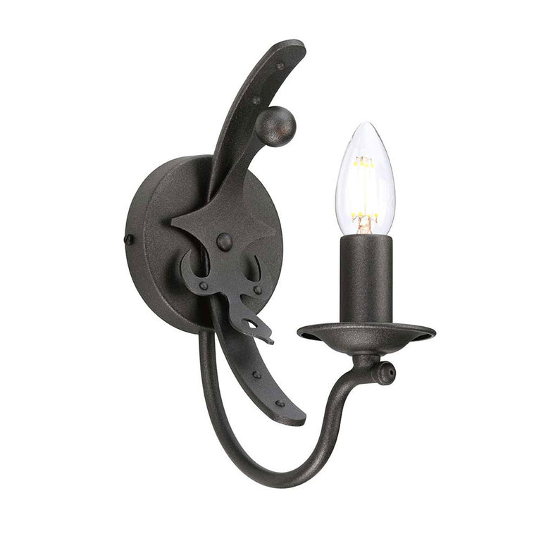 Windsor 1 Light Wall Light Graphite - WINDSOR1-GR