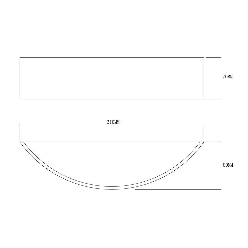 Cantara 13W LED Up/Down Wall Light White / Warm White - WL1091-WH