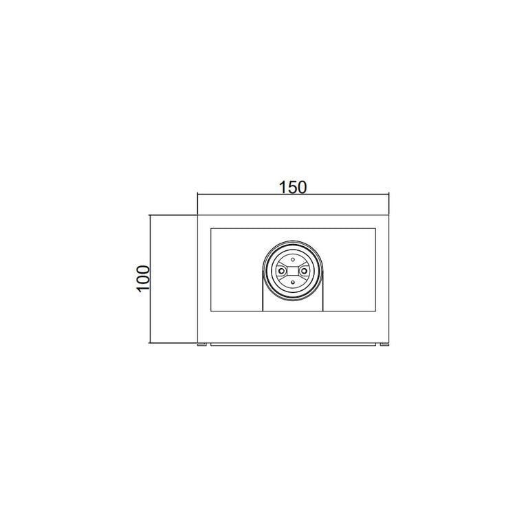 Eltanin 1 Light Wall Light White - WL31001-WHE27