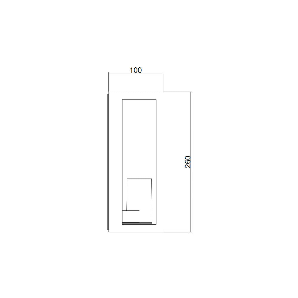 Eltanin 1 Light Wall Light White - WL31001-WHE27