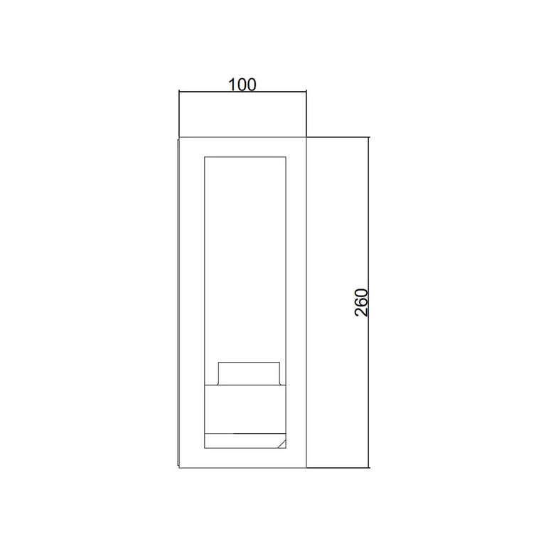 Outdoor 1 Light Wall Light Black - WL31031-BKE27