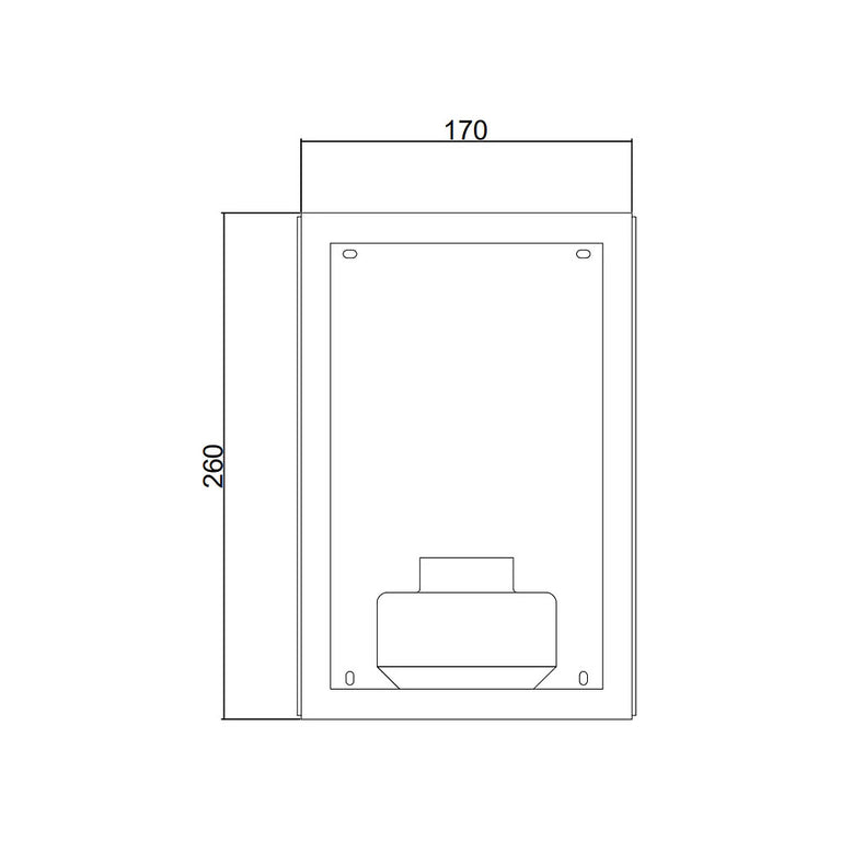 Outdoor 1 Light Wall Light Black - WL31031-BKE27