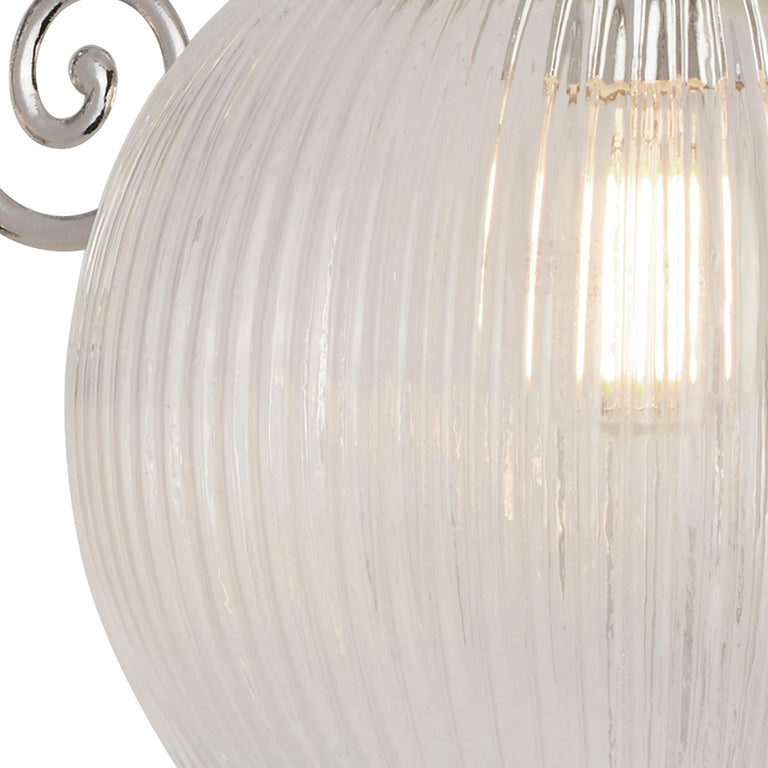 Etta Decorative Wall Light With Pull Switch Chrome - WL3259-CH