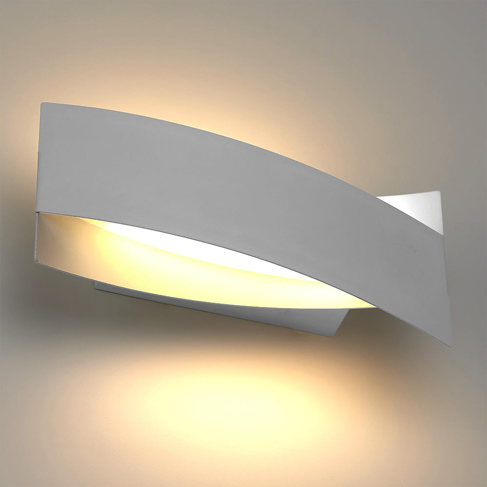 Milun 18W LED Up/Down Wall Light White / Warm White - WL3788-WH