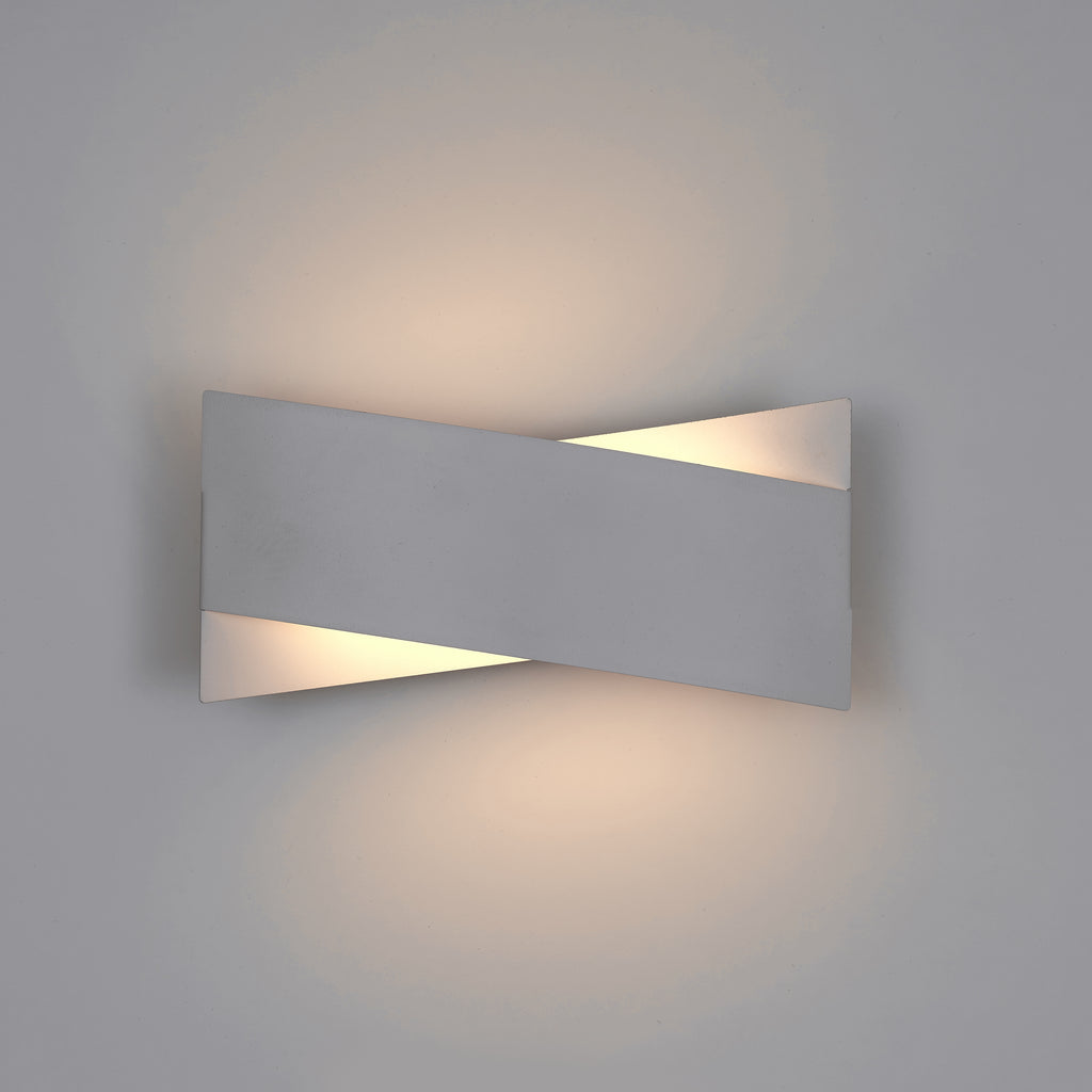 Milun 18W LED Up/Down Wall Light White / Warm White - WL3788-WH