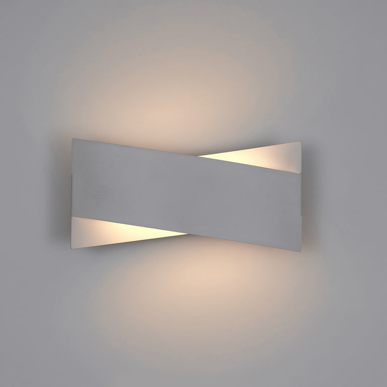 Milun 18W LED Up/Down Wall Light White / Warm White - WL3788-WH