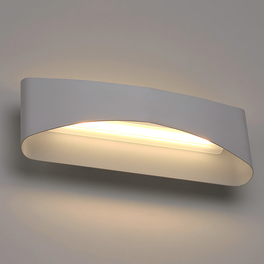 Erica 12W LED Up/Down Dimmable Wall Light White / Warm White - WL3867-WH