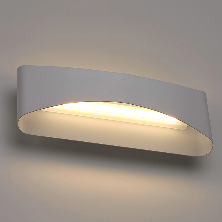 Erica 12W LED Up/Down Dimmable Wall Light White / Warm White - WL3867-WH