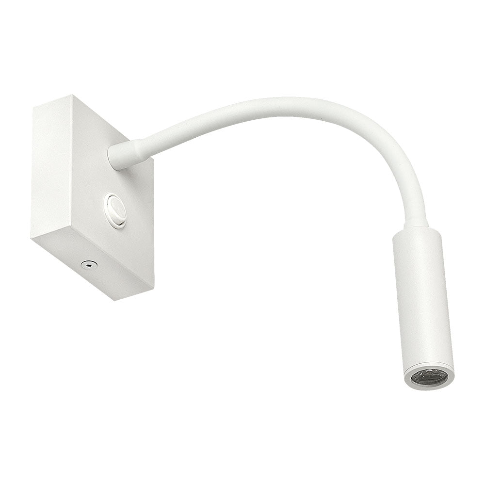Kiyo 3W LED Flexi Stem Spotlight White / Warm White - WL6410-WH