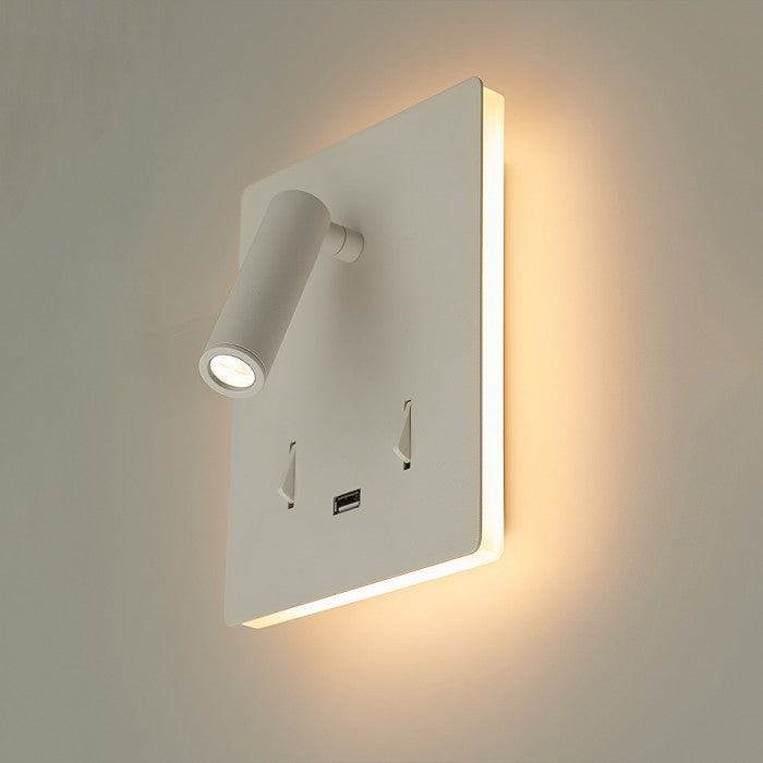 Aura 15W LED Bedside Light White / Warm White - WL7031-WH