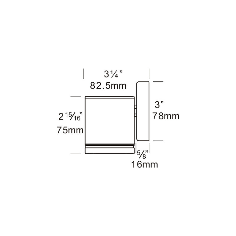 Wall Down Lite 12V / 24V Stainless Steel - DL/SS