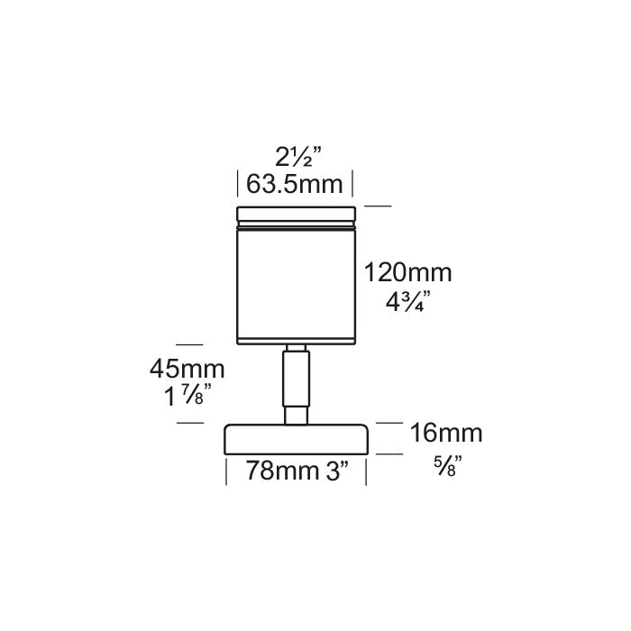 Wall Spot 12V / 24V Stainless Steel - WS/SS