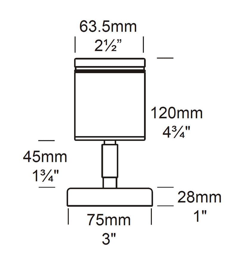 Wall Spot 12V / 24V Copper - WS/COP