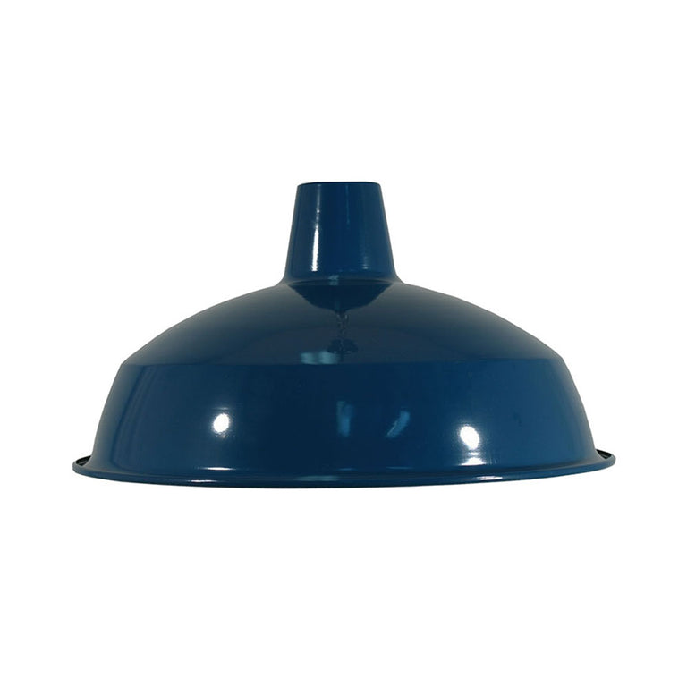 Warehouse 420mm Metal Shade Blue