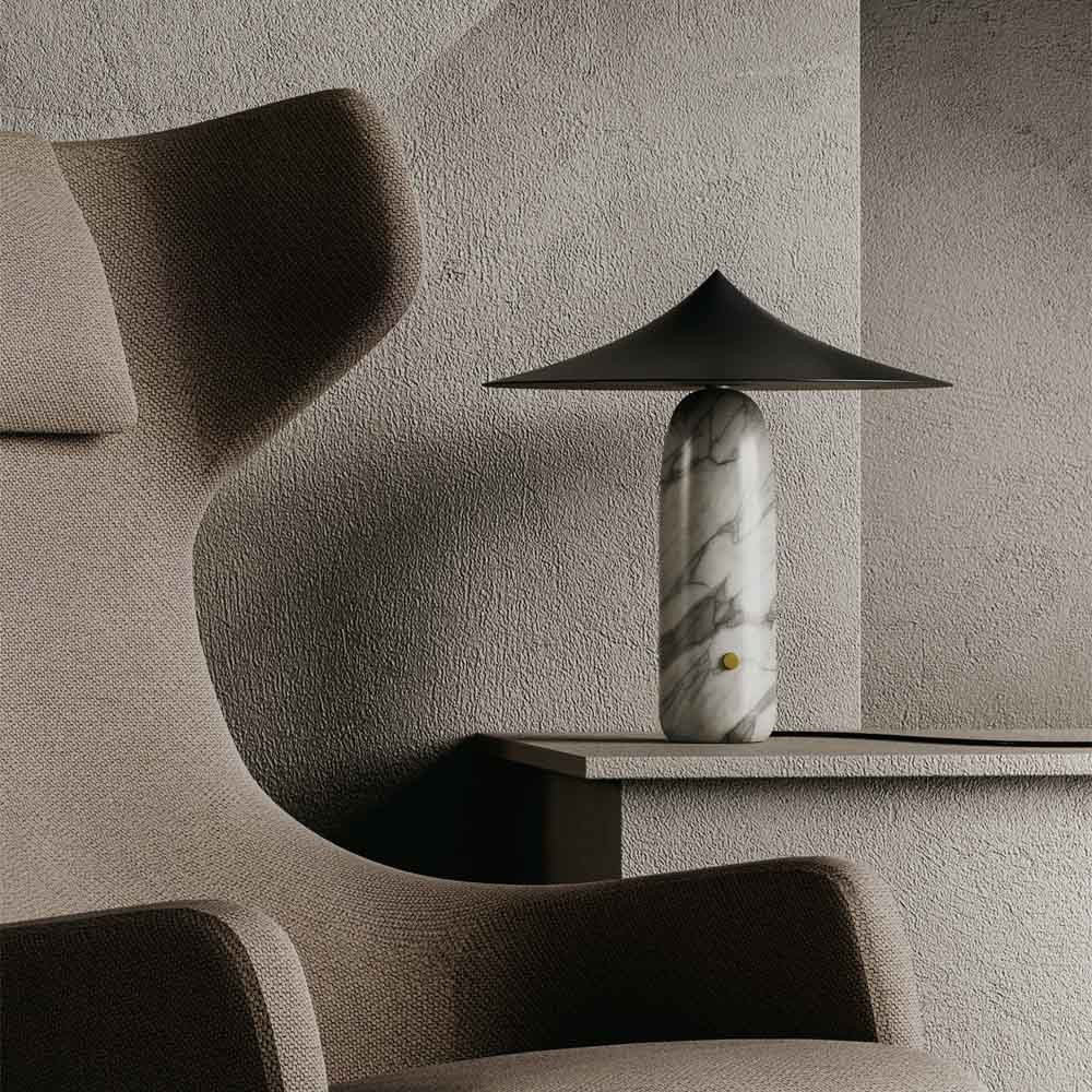 Kine LED Table Lamp White / Matt Black - ARO.S1288/BCO+1288/NEG