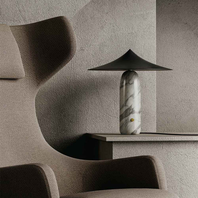 Kine LED Table Lamp White / Matt Black - ARO.S1288/BCO+1288/NEG