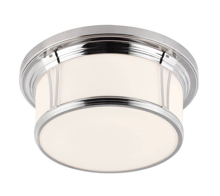 Woodward Large Flush Mount Polished Nickel - FE/WOODWARD/F/L