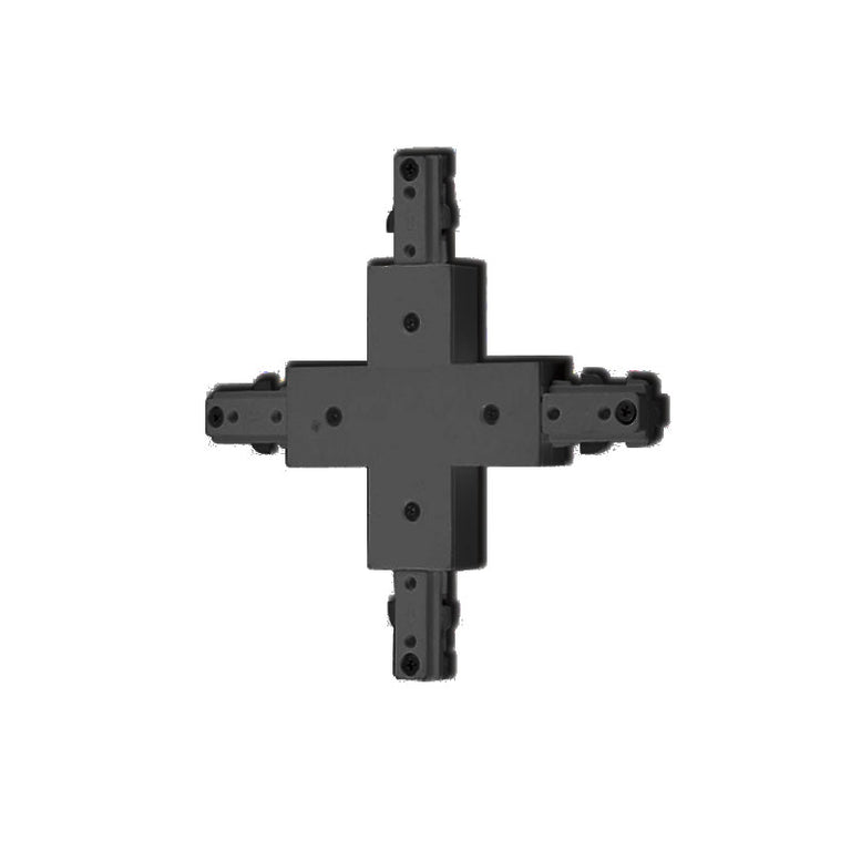 Single Circuit Track Cross Joiner Black - STR4806 BK
