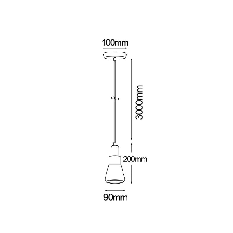 Industrial Pendant Champagne - YARRA