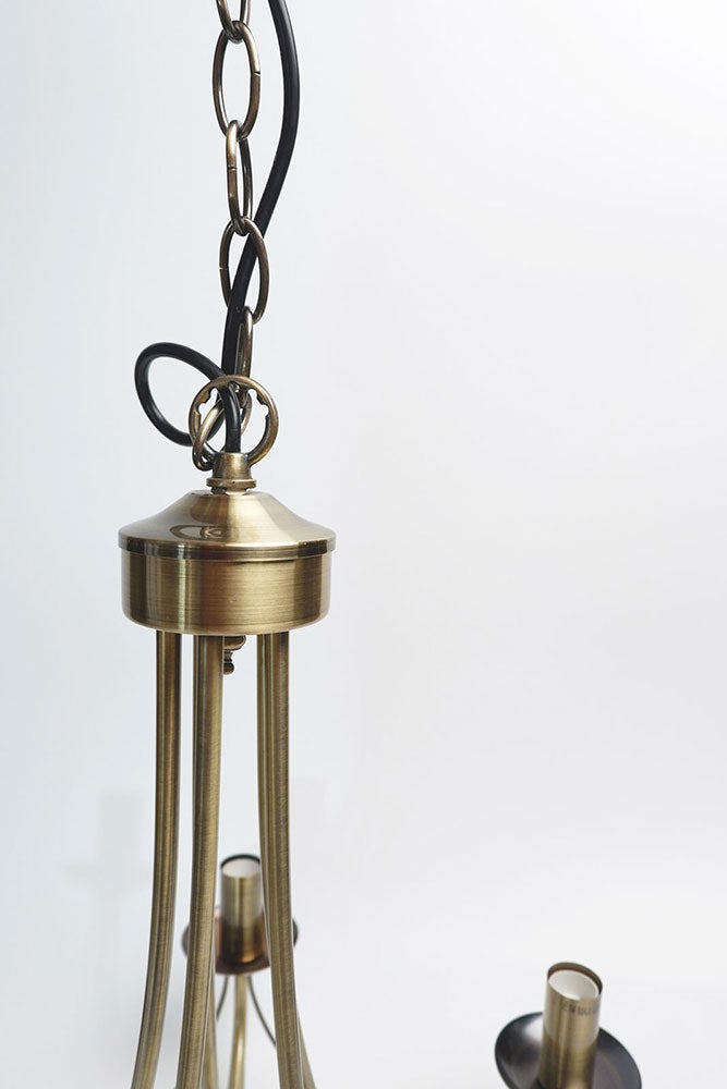 Zanzibar 5 Light Chandelier Antique Brass - LL002CH015AB