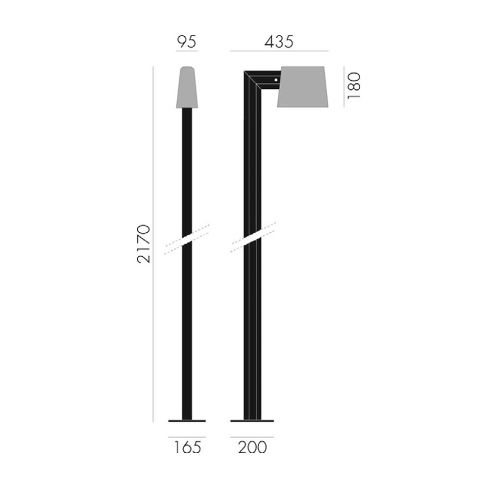 Saint Tropez 2170mm Bollard IP65 - Z3C1